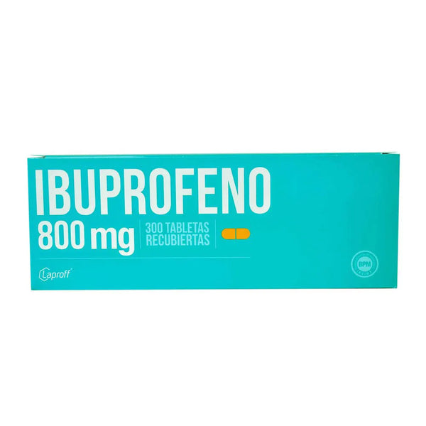 Ibuprofeno 800 Mg Tabletas Recubiertas Caja X 300 Tabl (Multipack) Caja X 300 Tab (Ibuprofeno)