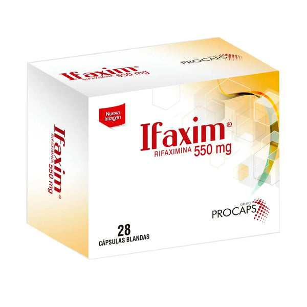 Ifaxim 550 Mg Caja X 28 Cap (Rifaximina)