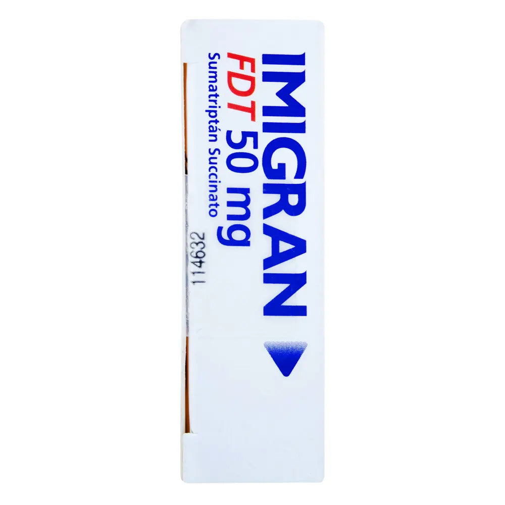 Imigran Fdt 50 Mg Caja X 2 Tab (Sumatriptan) – Droguerías Multifarma