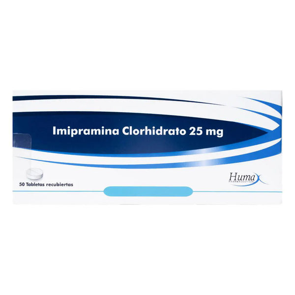 Imipramina 25 Mg (Humax) Caja X 50.00 Tab (Imipramina)