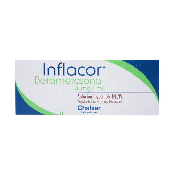 Inflacor 4 Mg Iny Amp X 1 Ml + Jer Ampolla X 1.00 Ml (Betametasona)
