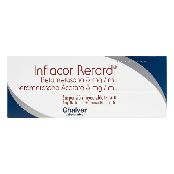 Inflacor Retard 3 M Iny Amp X 1 Ml + Jerg Ampolla X 1.00 Ml (Betametasona)