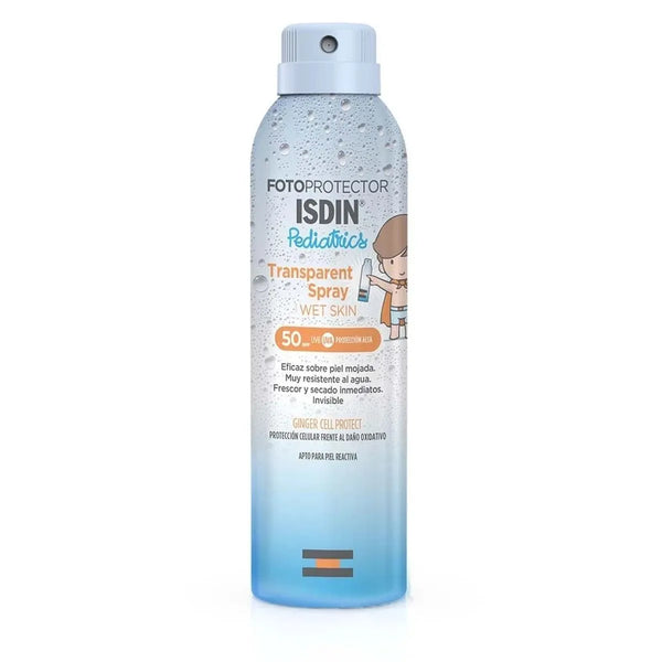 Isdin Fotoprotector Pediatrics Transparent Spray Wet Skin Spf50 Frasco X 250 Ml
