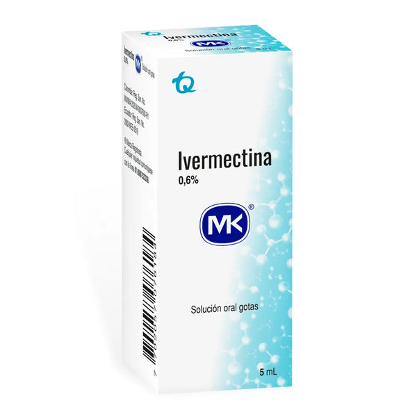 Ivermectina Gotas 0.6% (Mk) Frasco X 5 Ml (Ivermectina)