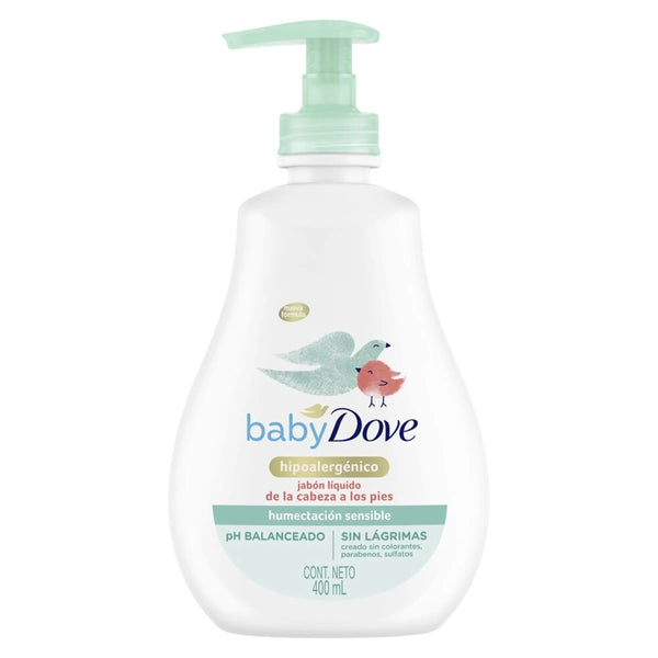 Jabon Dove Baby Liquido Pies A Cabeza Hs Frasco X 400 Ml