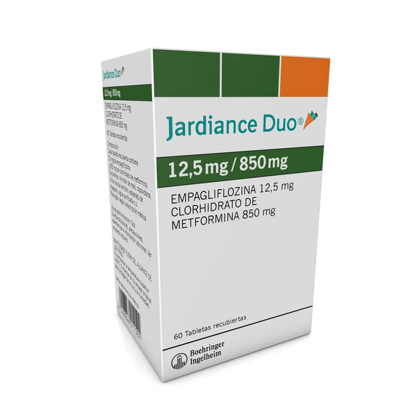 Jardiance Duo 12.5/850 Mg Caja X 60 Tab (Empagliflozina  - Metformina)