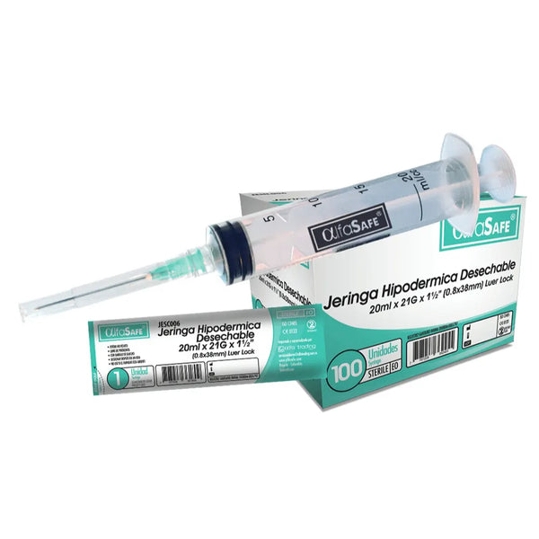 Jeringa Alfasafe 20 Ml 3P 21X1X1/2