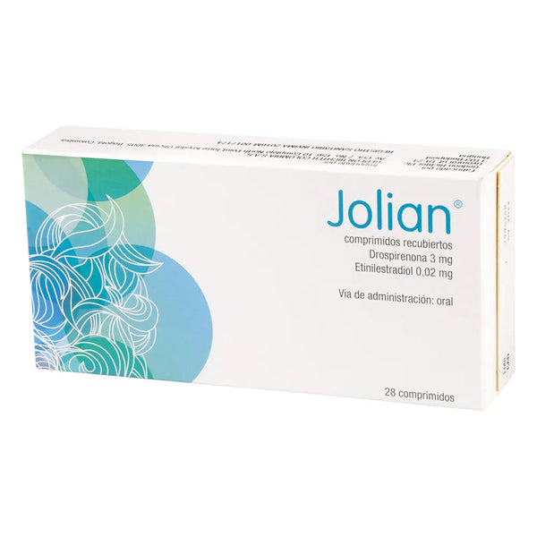 Jolian 3 Mg/0.02 Mg Caja X 28 Comprimido (Drospirenona - Etinilestradiol)