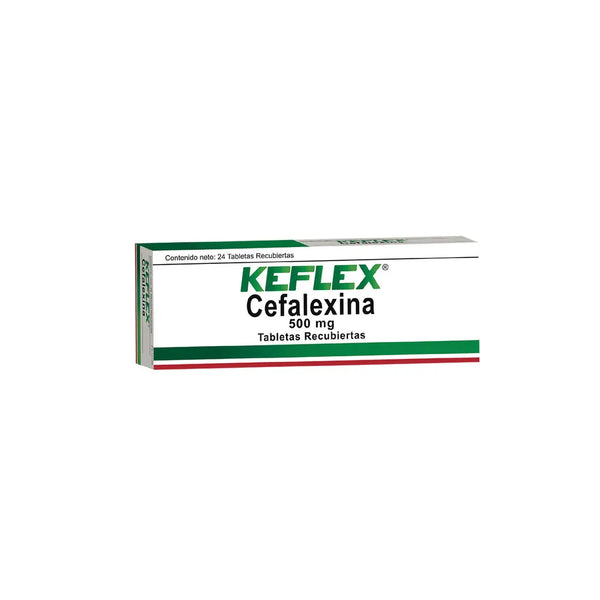 Keflex 500 Mg Caja X 24 Tab (Cefalexina)