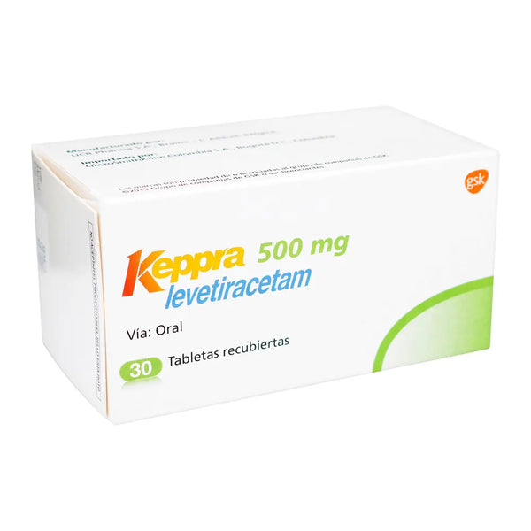 Keppra 500 Mg Caja X 30 Tab (Levetiracetam)