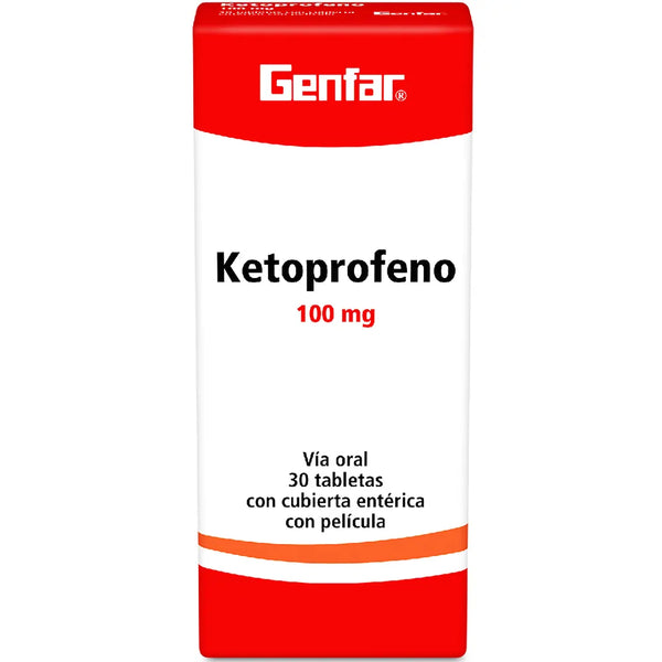 Ketoprofeno 100 Mg (Genfar) Caja X 30 Tab (Ketoprofeno)