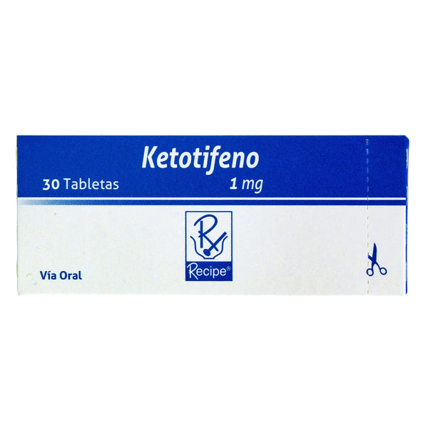 Ketotifeno 1 Mg Caja 30 Tab (Ketotifeno)