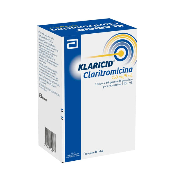 Klaricid Suspension 250 Mg Frasco X 50 Ml (Claritromicina)