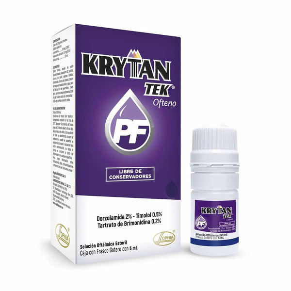 Krytantek Ofteno Pf Frasco X 5 Ml (Dorzolamida Susp Oftal - Brimonidina Soluc Ofta)