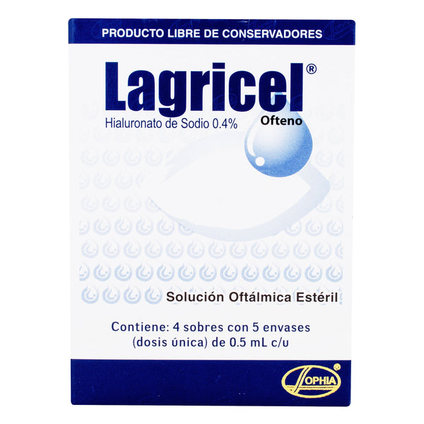 Lagricel Ofteno Solucion 10 Ml (Hialuronato De Sodio)