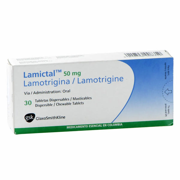 Lamictal 50 Mg Caja X 30 Tab (Lamotrigina)