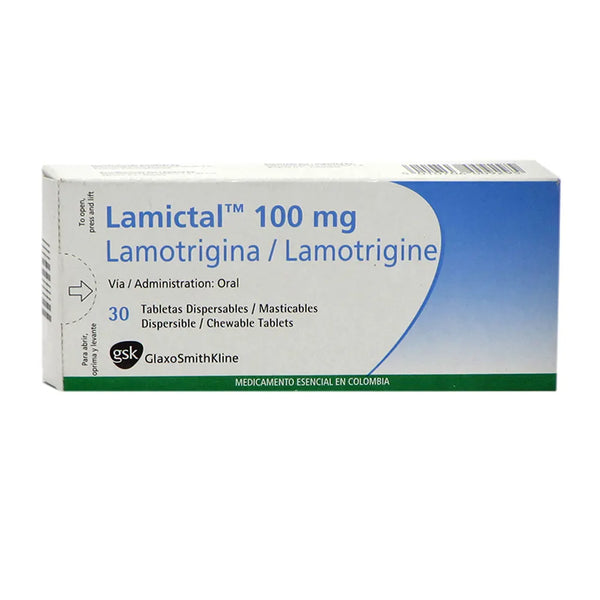 Lamictal Dispersable 100 Mg Caja X 30.00 Tab (Lamotrigina)