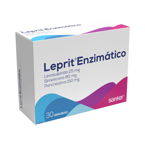 Leprit Enzimatico Caja X 30 Grag (Simeticona - Levosulpirida - Pancreatina)