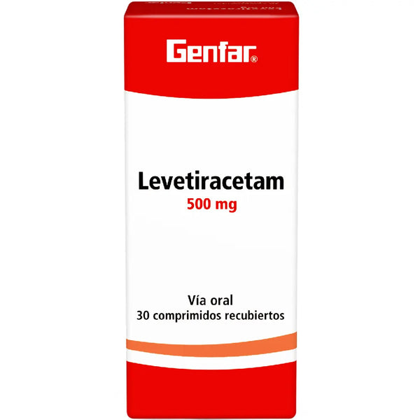 Levetiracetam 500 Mg (Genfar) Caja X 30 Tab (Levetiracetam)