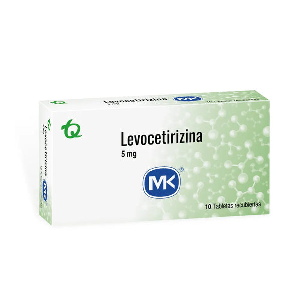 Levocetirizina 5 Mg (Mk) Caja X 10 Tab (Levocetirizina)