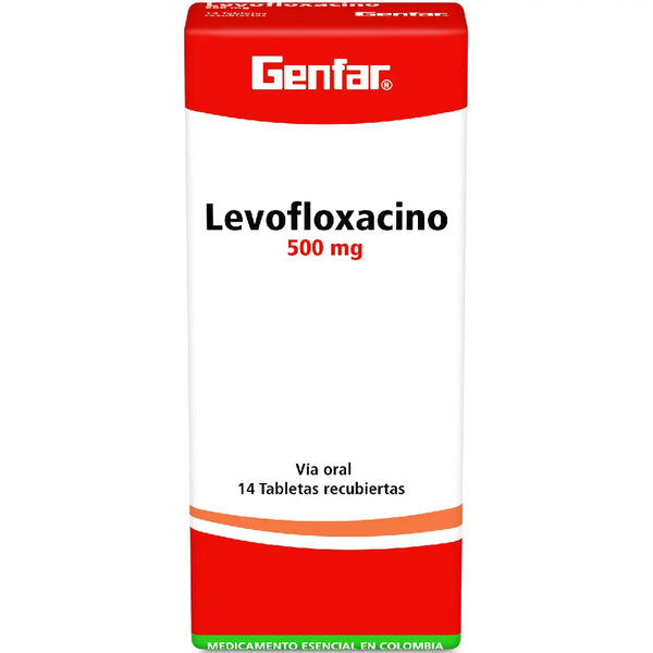 Levofloxacino 500 Mg (Genfar) Caja X 14 Tab (Levofloxacina)