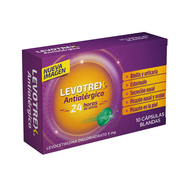 Levotrex Caja X 10 Capsula Blanda (Levocetirizina)