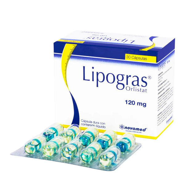 Lipogras 120 Mg Caja X 30 Cap (Orlistat )