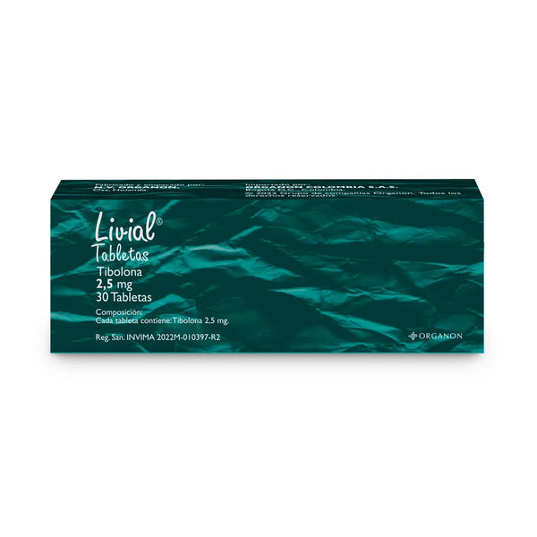 Livial 2.5 Mg Caja X 30 Comp (Tibolona)