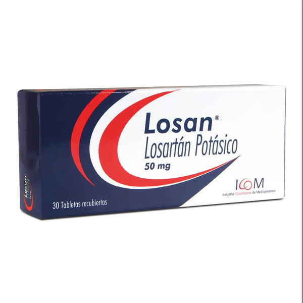 Losan 50 Mg Tableta X 30 Und (Losartan)
