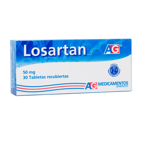 Losartan Potasico 50 Mg (Ag) Caja X 15 Tab (Losartan)