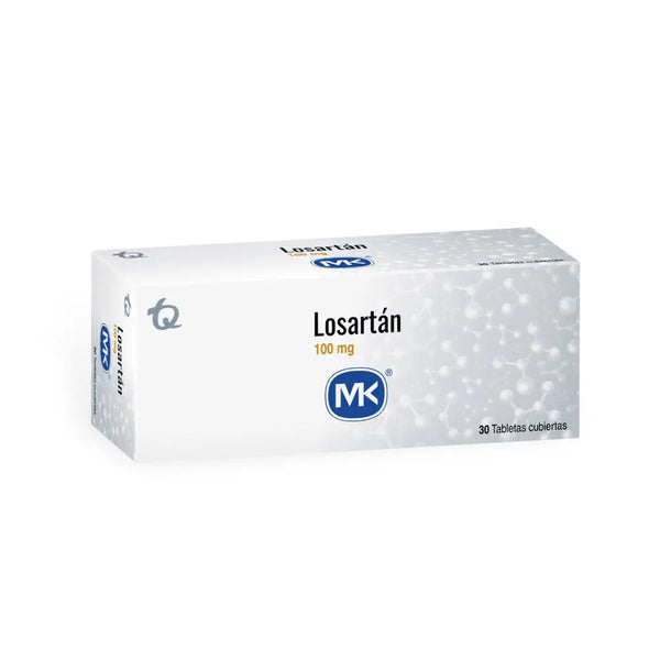 Losartan 100 Mg (Mk) Caja X 30 Tab (Losartan)