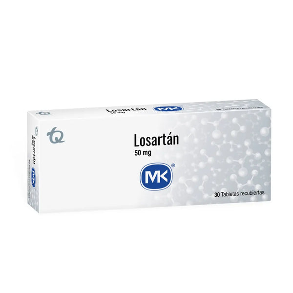 Losartan 50 Mg (Mk) Caja X 30 Tab (Losartan)