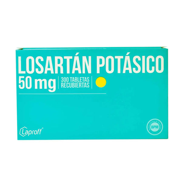 Losartan Potasico 50 Mg Tabletas Recubiertas Caja X 300 Tabl (Multipack) Caja X 300 Tab (Losartan)