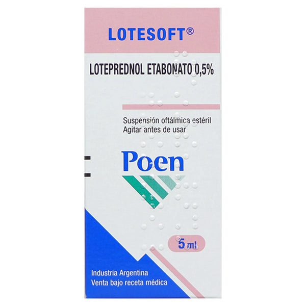 Lotesoft Frasco X 5.00 Ml (Loteprednol Etabonato 0.5%)