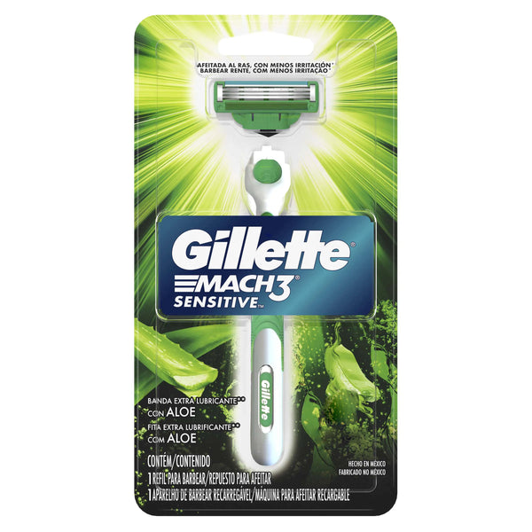 Maquina De Afeitar Gillette Mach 3 Sensitive Display X 1 Und