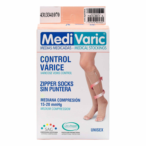 Media Medivaric Cremal L Neg 1/2 Com Nti