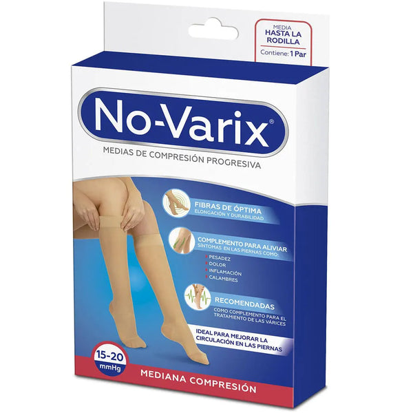 Tobimedia No-Varix Transparente Mediano Blister X 2 Und