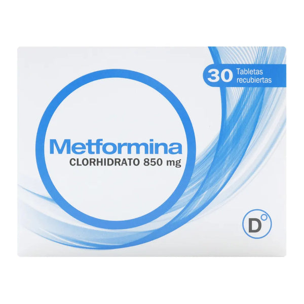 Metformina 850 Mg (Diabetrics) Caja X 30 Tab (Metformina)