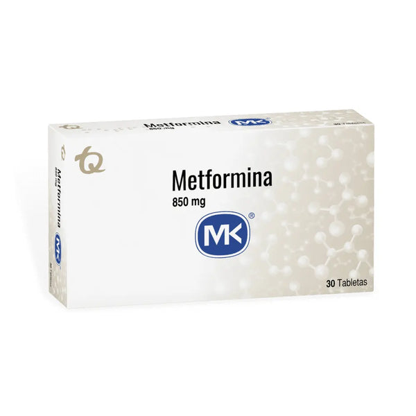 Metformina 850 Mg (Mk) Caja X 30 Tab (Metformina)
