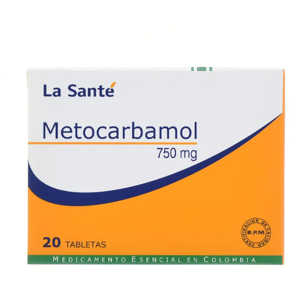 Metocarbamol 750 Mg (La Sante) Caja X 20 Tab (Metocarbamol)
