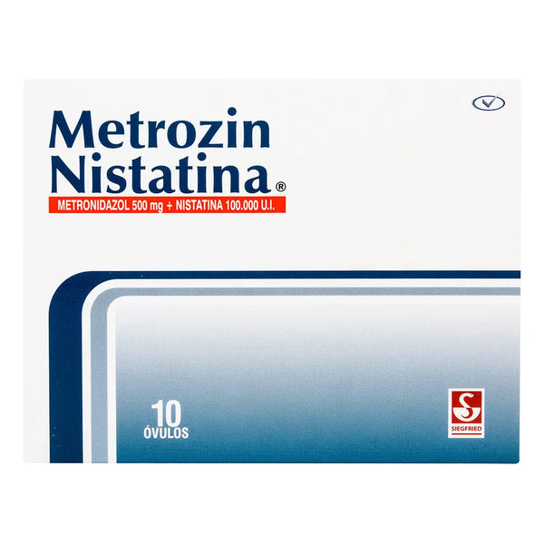 Metrozin Nistatina Caja X 10 Ovulos (Metronidazol - Nistatina)