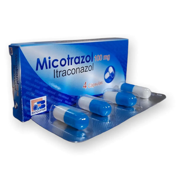 Micotrazol 100 Mg (Itraconazol) Tableta X 4 Und