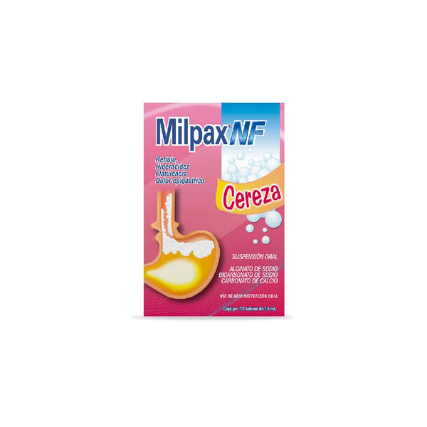 Milpax Nf Cereza Suspension Sobre X 10Ml Caja X 12 Sob