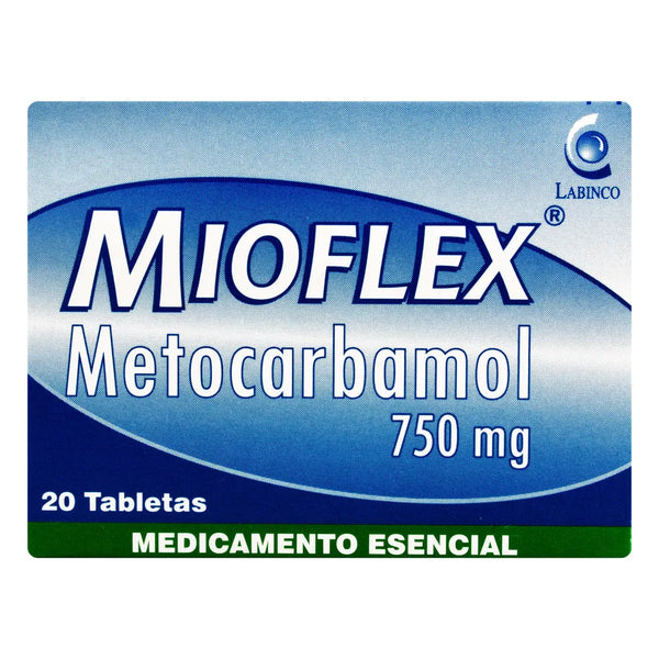 Mioflex 750 Mg Caja X 20 Tab (Metocarbamol)