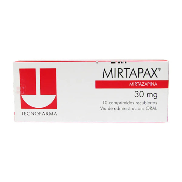 Mirtapax 30 Mg Caja X 10 Comp (Mirtazapina)