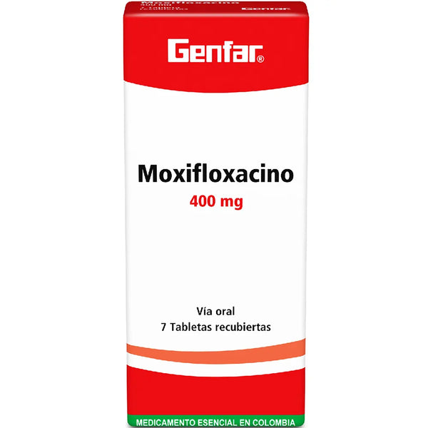 Moxifloxacino 400 Mg (Genfar) Caja X 7 Tab (Moxifloxacino)
