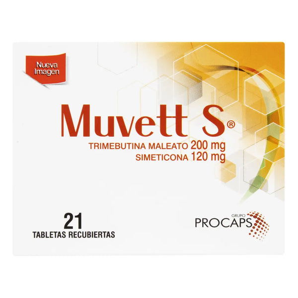 Muvett S Caja X 21 Tab (Simeticona - Trimebutina)