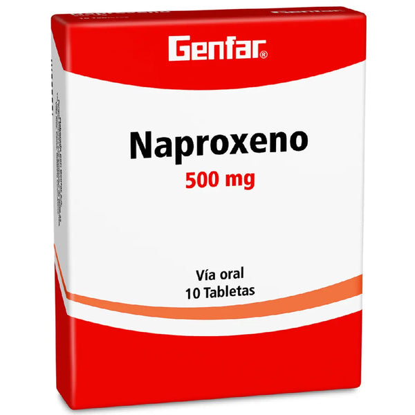 Naproxeno 500 Mg (Genfar) Caja X 10 Tab (Naproxeno)