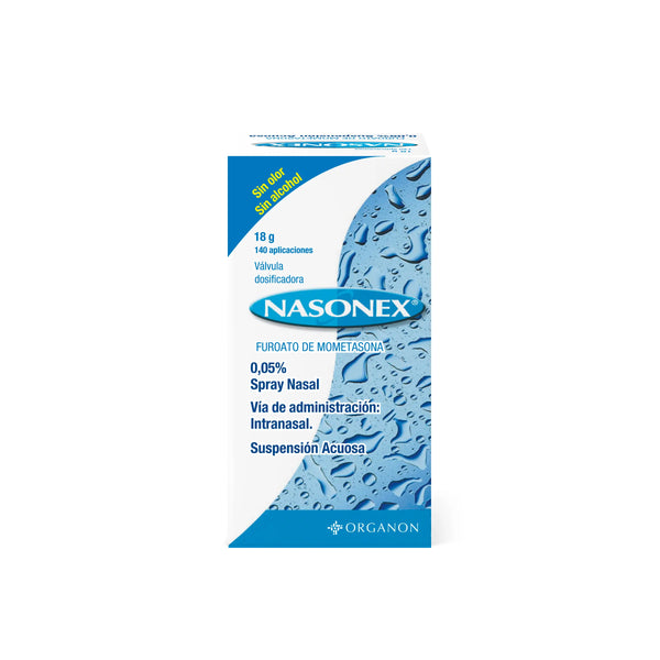 Nasonex Spray Nasal Sin Alcohol Frasco X 140 Dosis (Mometasona)