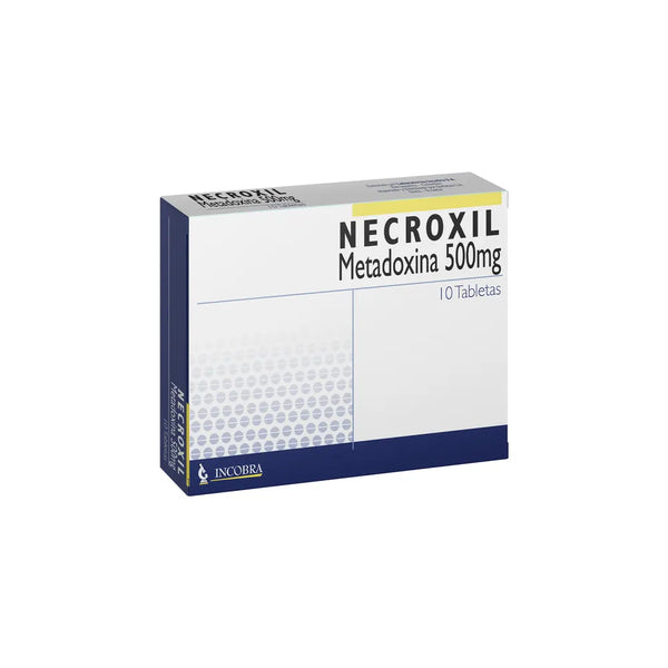 Necroxil 500 Mg Caja X 10 Tab (Metadoxina)